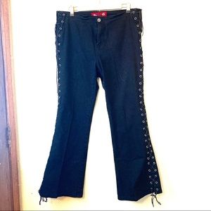 Zana Di Vintage Lace Up Jeans